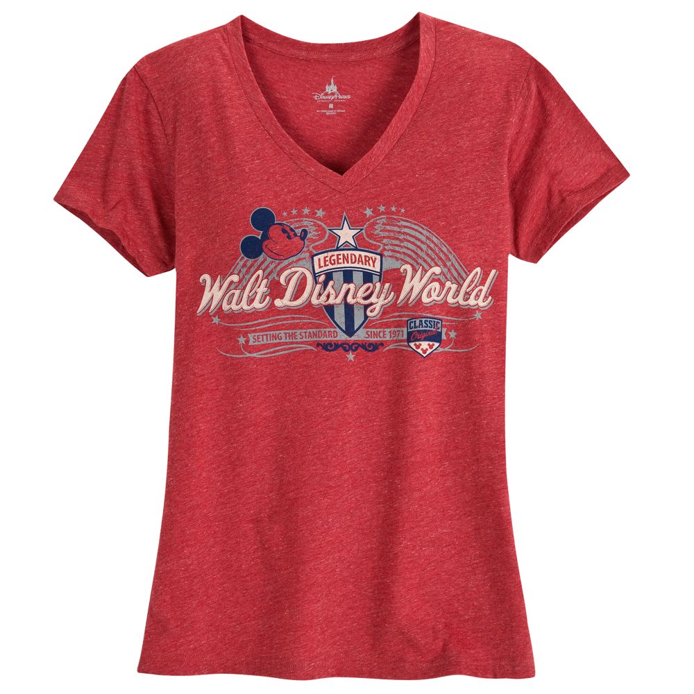 V-Neck Walt Disney World Mickey Mouse Tee for Women  