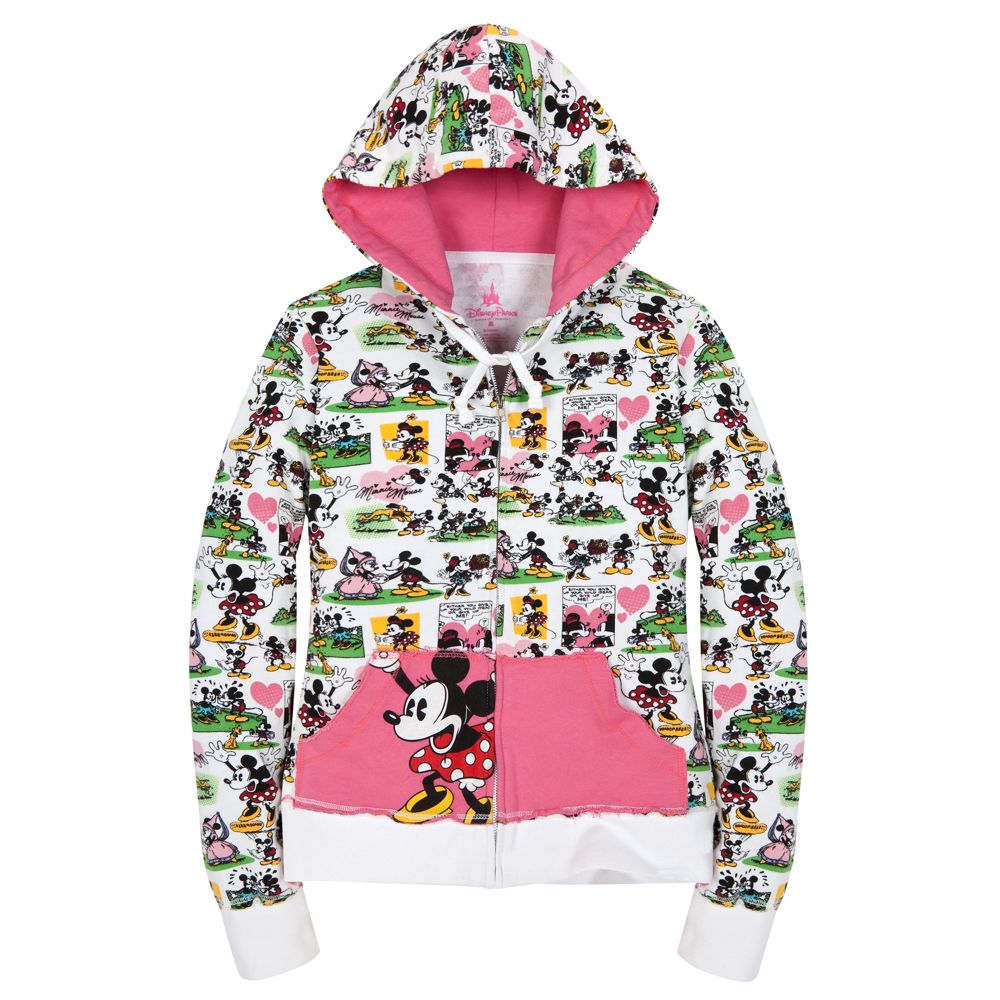 Comic Strip Minnie Mouse Hoodie for Girls