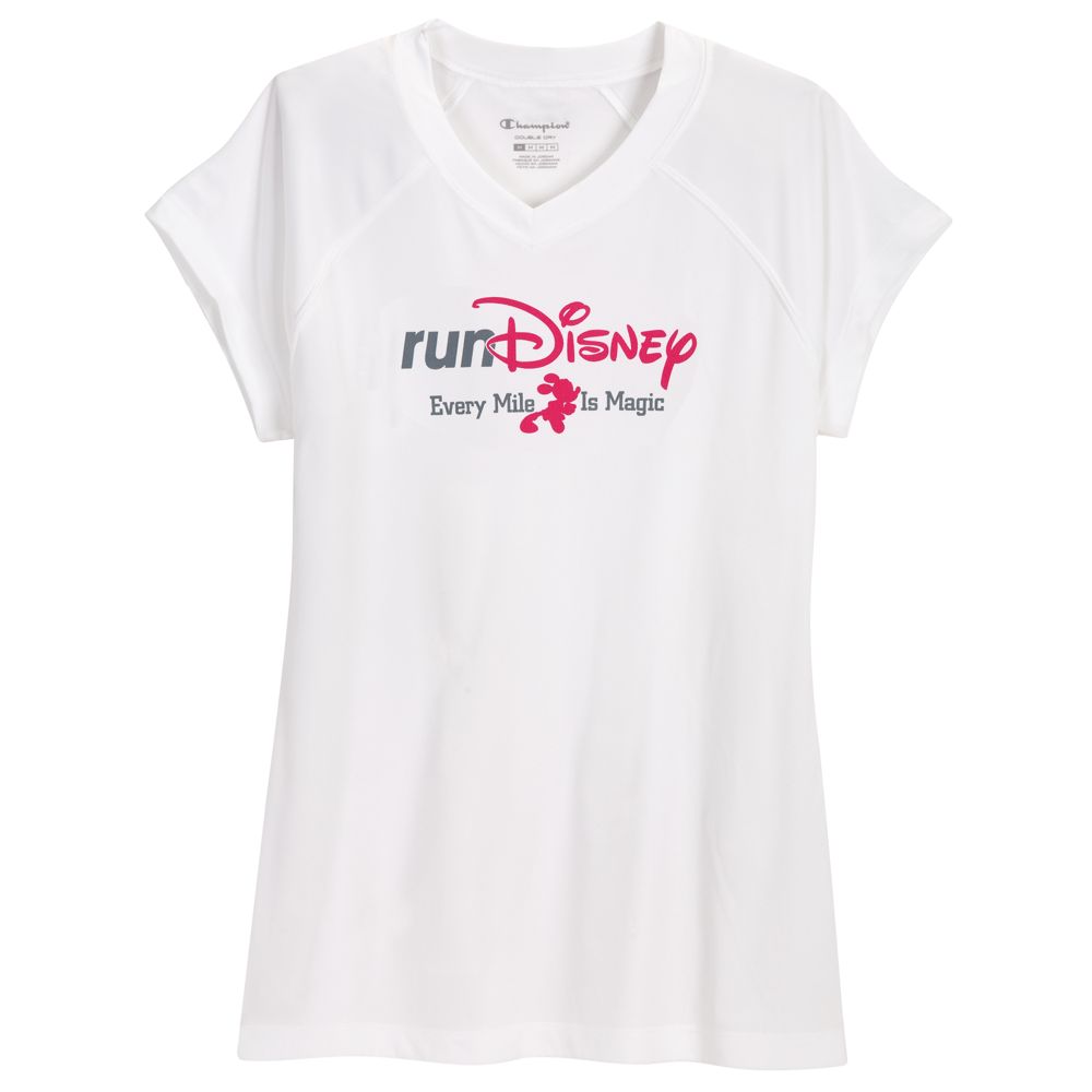V-Neck Basic Performance RunDisney 2012 Mickey Mouse Tee for Women by Champion®