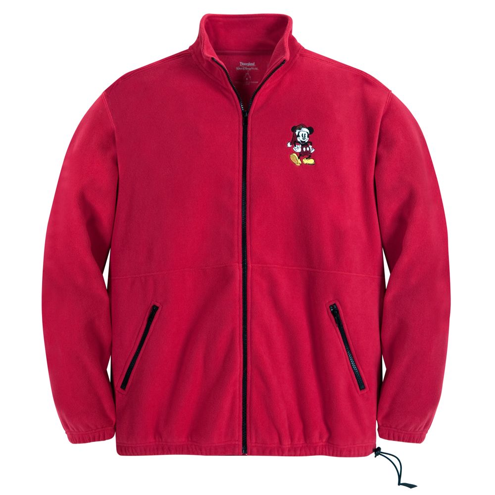 Zip Fleece Santa Mickey Mouse Jacket for Men