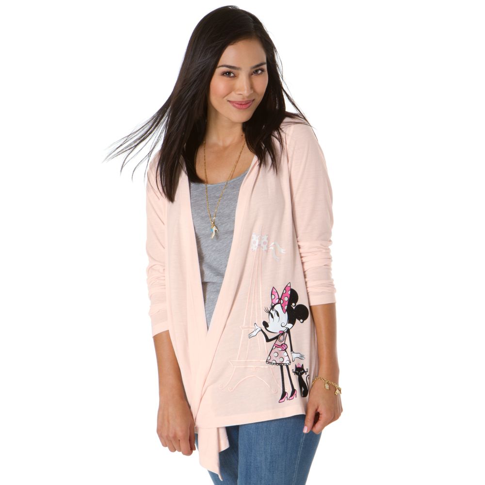 Ooh La La Hooded Minnie Mouse Cardigan Wrap for Women