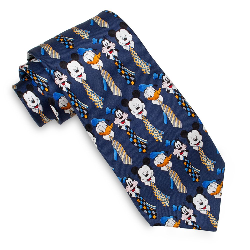 Silk Mickey Mouse, Donald Duck and Goofy Tie for Men