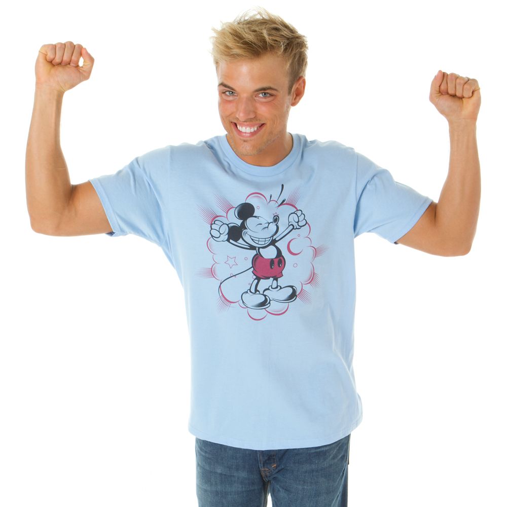 Smiling Mickey Mouse Tee for Men