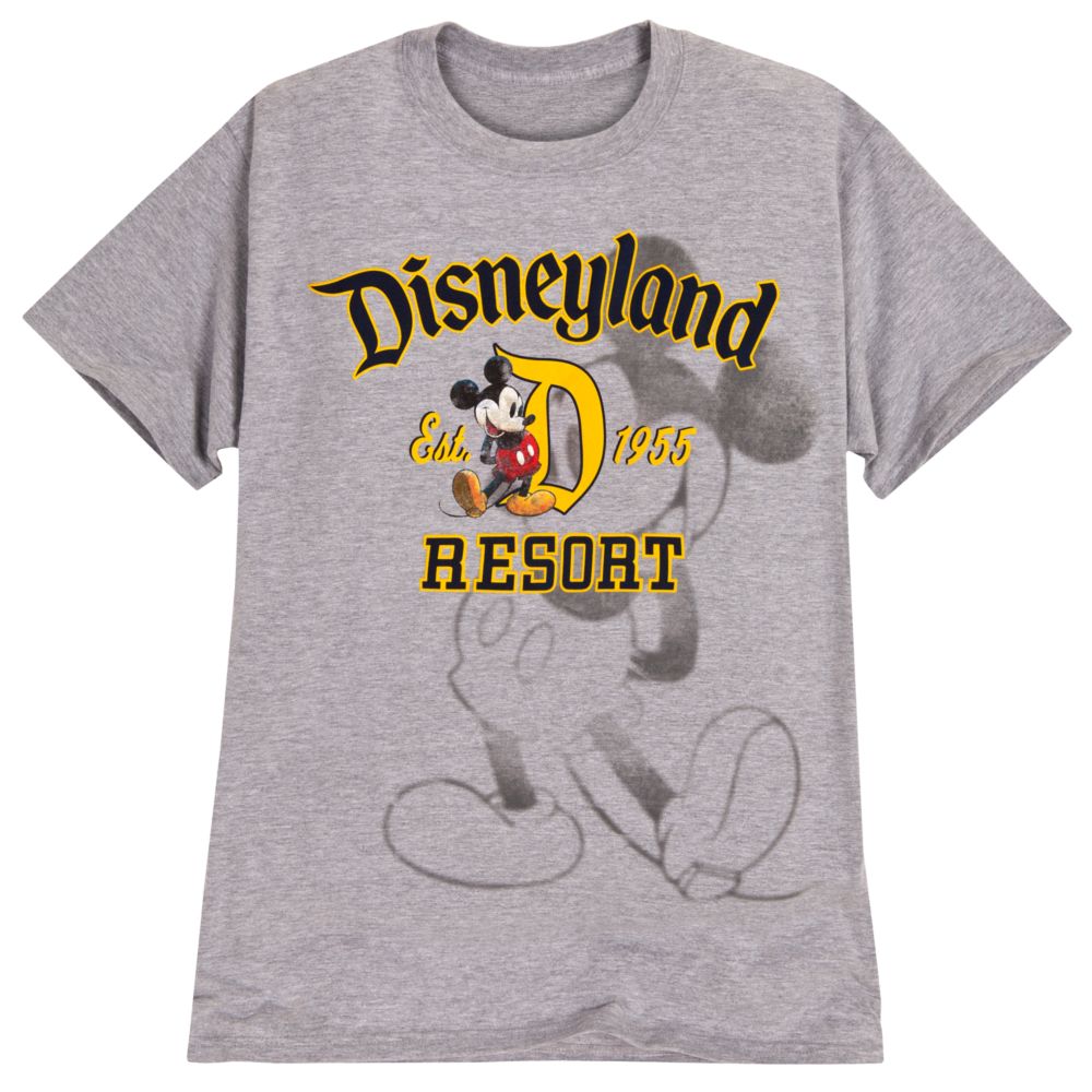 Mickey Mouse Disneyland Resort Tee for Men -- Grey