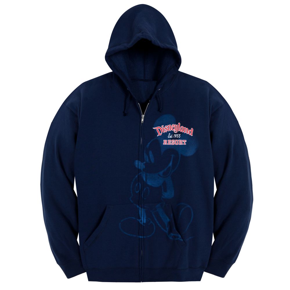 Hooded Zip Fleece Disneyland Mickey Mouse Jacket for Women -- Navy