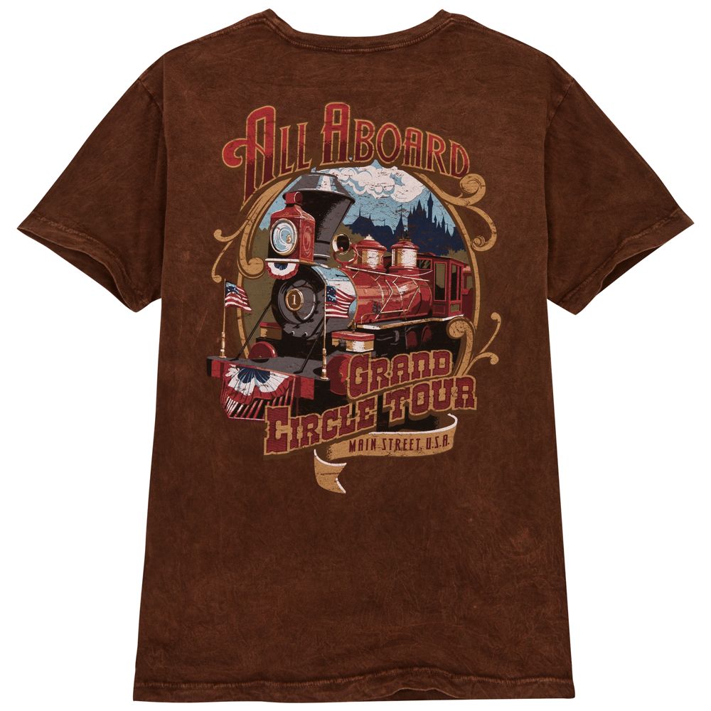 All Aboard Grand Circle Tour Tee for Men by Jeff Granito