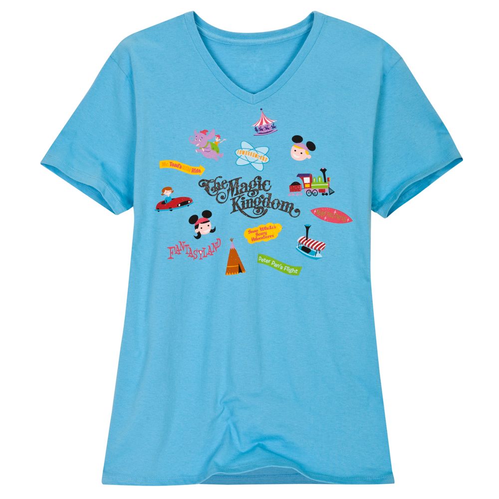 V-Neck The Magic Kingdom Tee for Women by SHAG