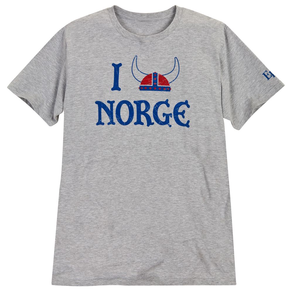 Epcot World Showcase Norway Pavilion I Helmet Norge Tee for Adults