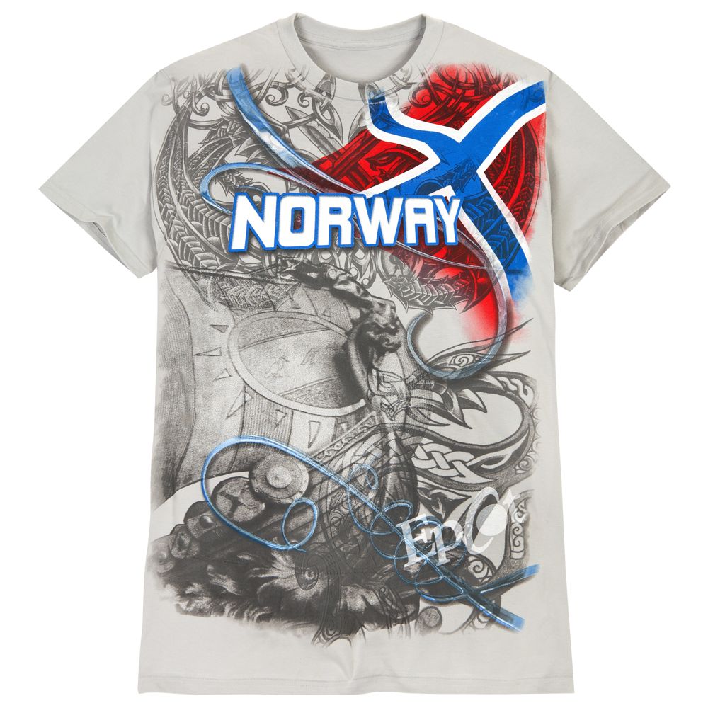 Epcot World Showcase Norway Pavilion Flag Tee for Adults