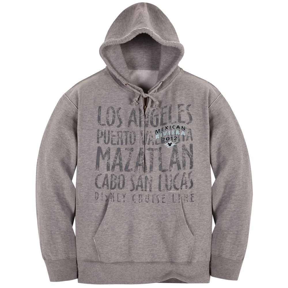 Disney Cruise Line 2012 Mexican Riviera Zip Fleece Hoodie for Men