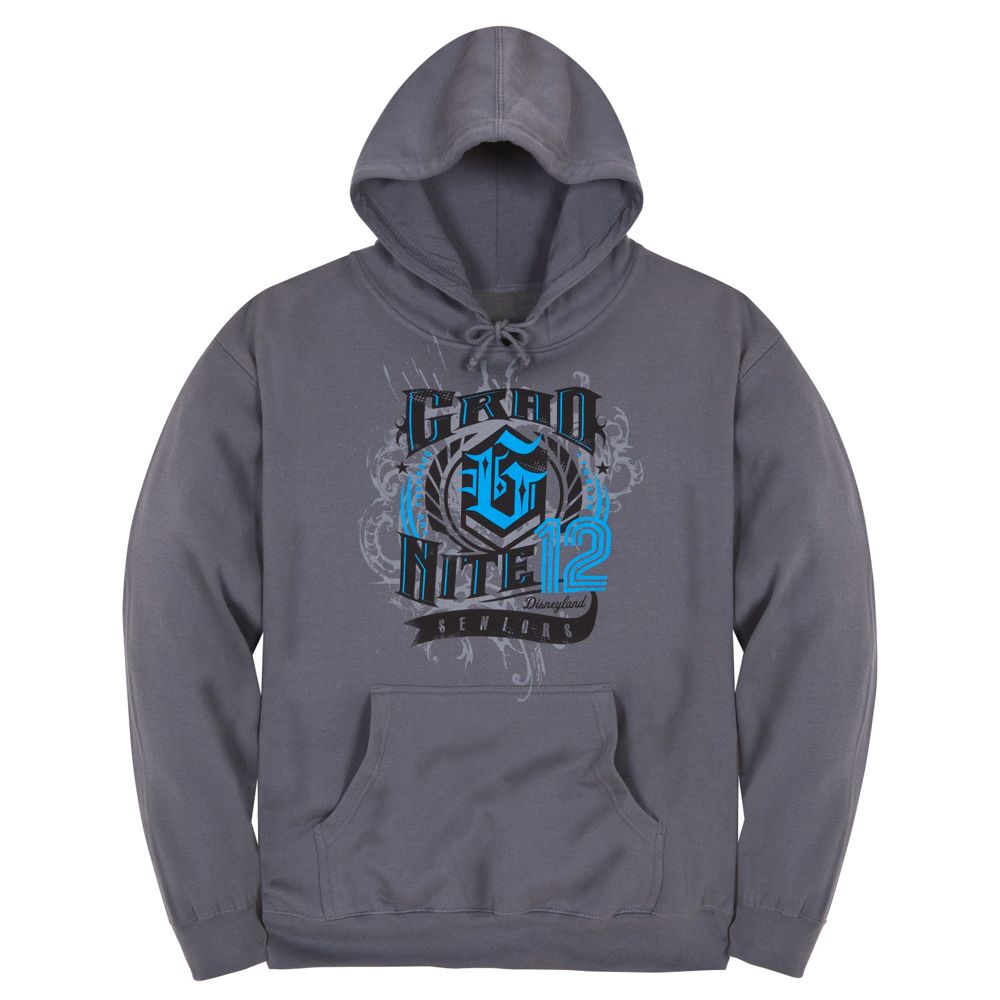 Fleece Pullover 2012 Disneyland Grad Nite Hoodie for Adults