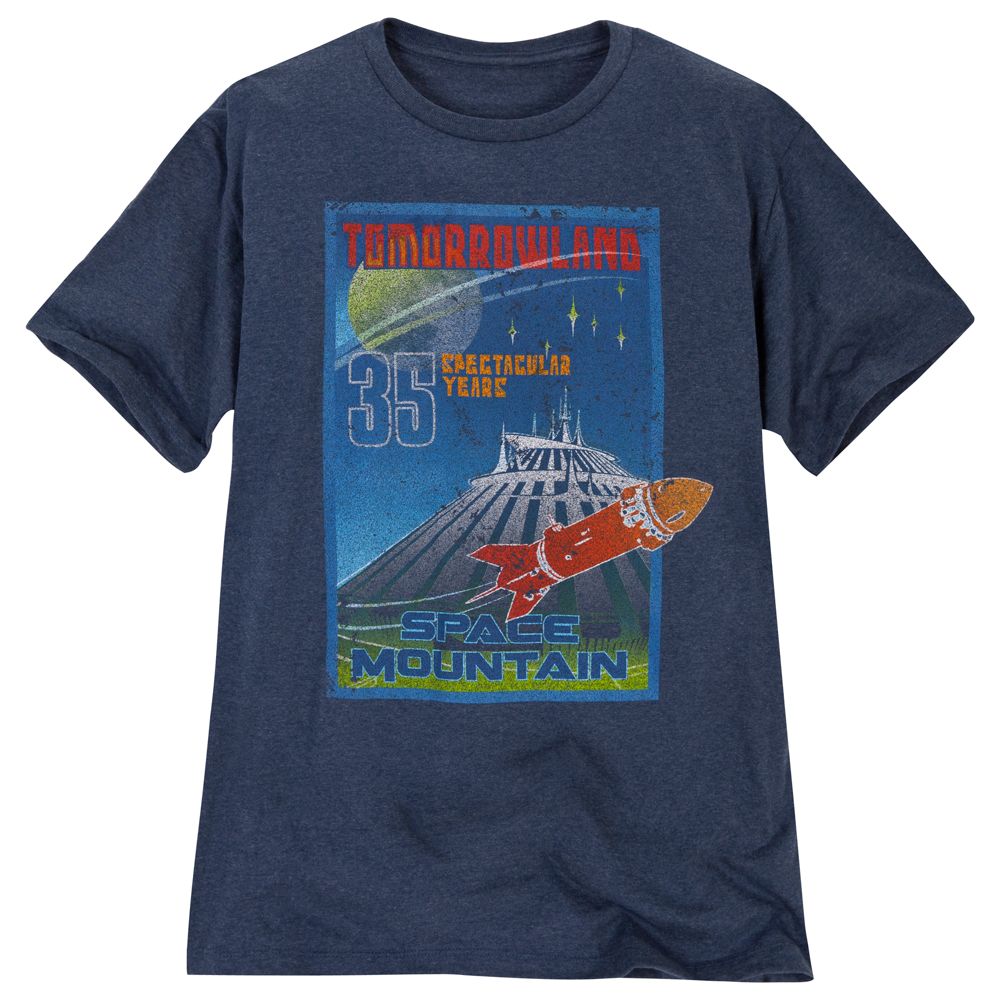 Limited Availability 35th Anniversary Disneyland Space Mountain Tee for Adults