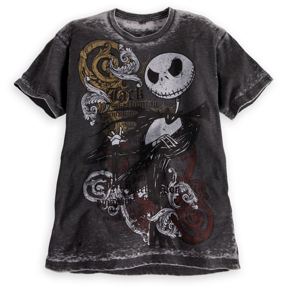 Burnout Jack Skellington Tee for Men
