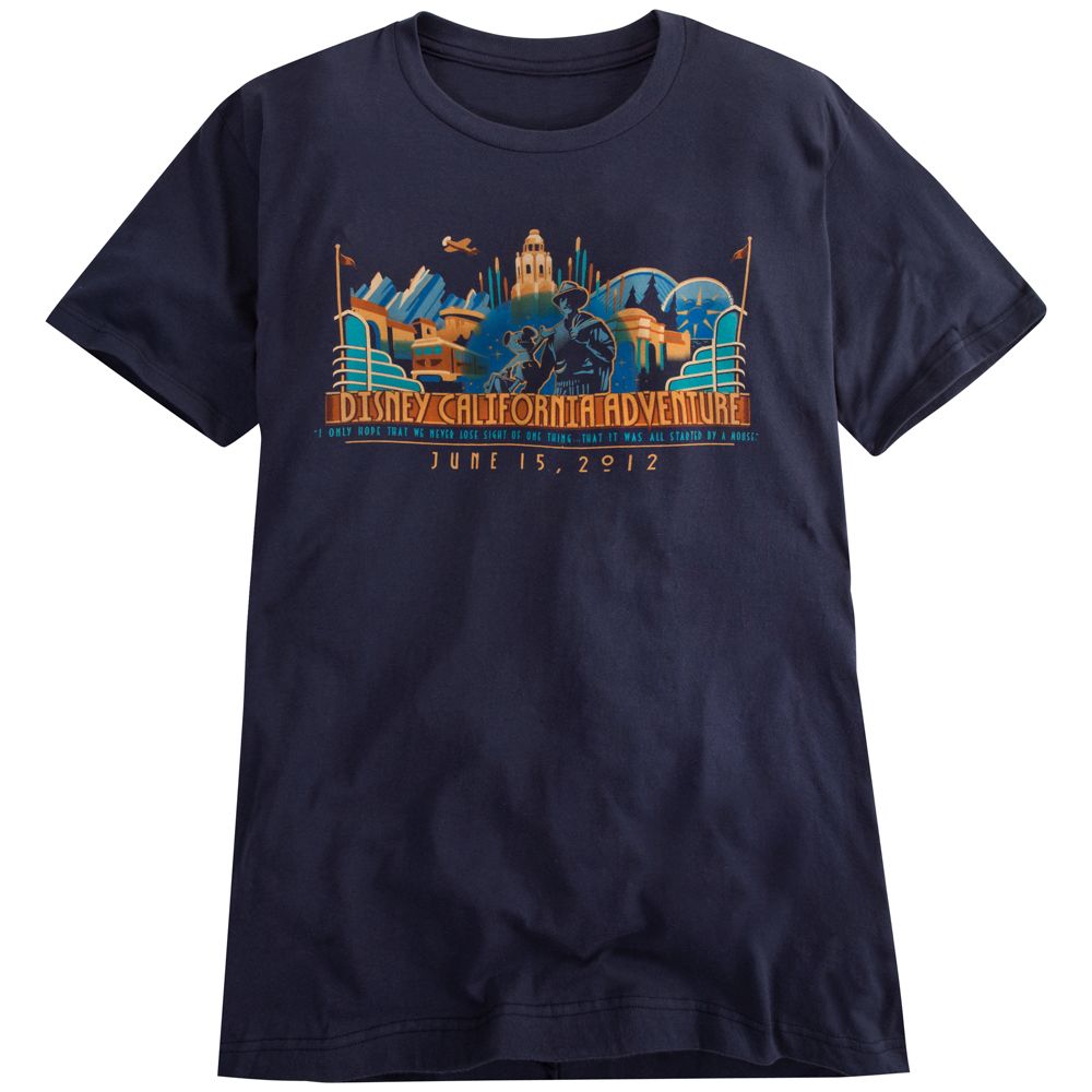 Limited Availability Commemorative Disney California Adventure Tee for Adults
