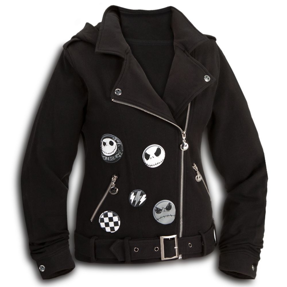 Jack Skellington Fleece Jacket for Women with Removable Hood