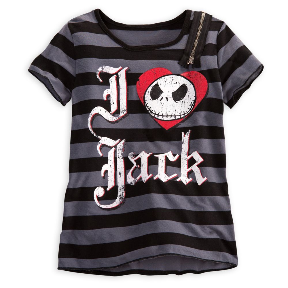 Zipper Jack Skellington Tee for Girls