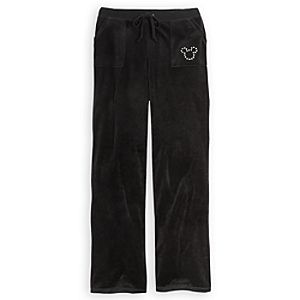 Mickey Mouse Velour Pants for Women