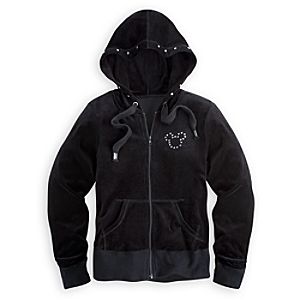 Mickey Mouse Velour Hoodie for Women - Walt Disney World