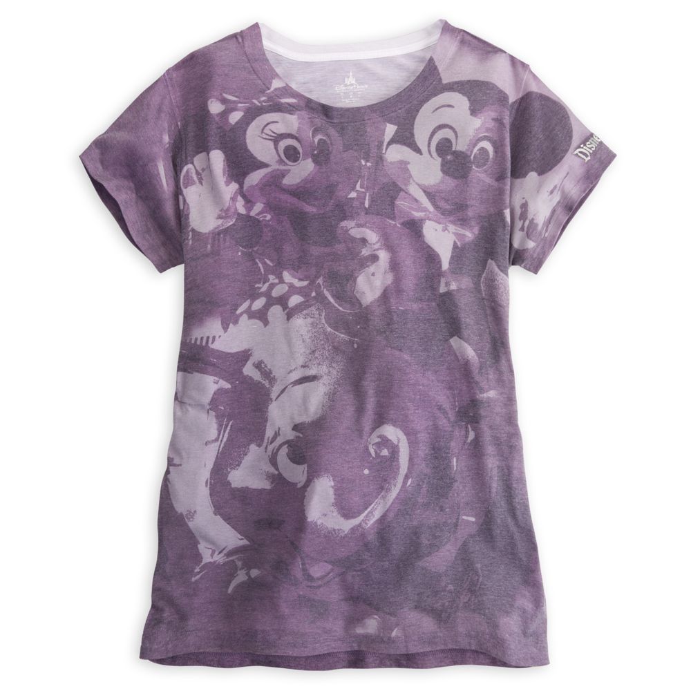 Mickey and Minnie Mouse on Dumbo Tee for Women - Disneyland