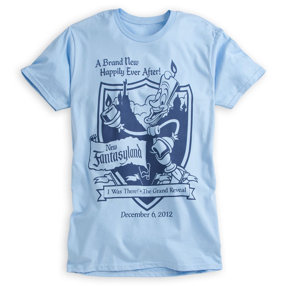 Lumiere Tee for Adults - New Fantasyland Walt Disney World