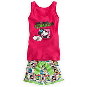 Minnie Mouse Tank Tee and Shorts Set for Women