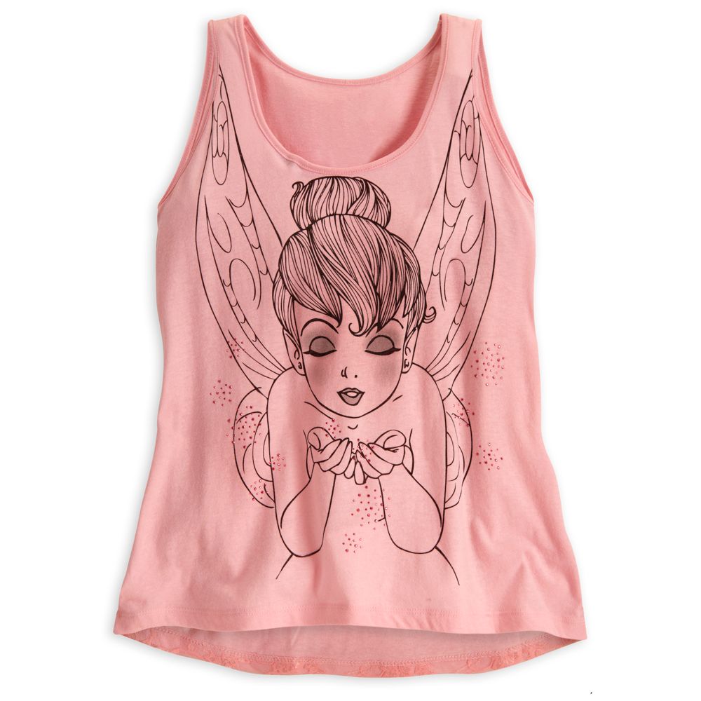 Tinker Bell Lace Tank Tee for Women