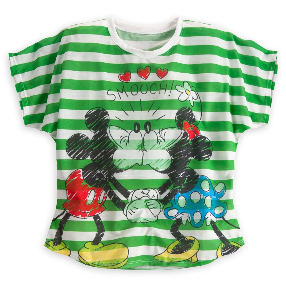 Minnie and Mickey Mouse ''Smooch'' Tee for Women