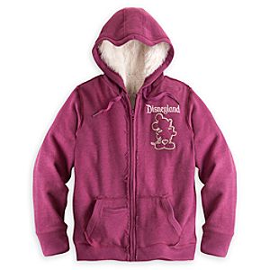 Mickey Mouse Fur-Lined Hoodie for Women - Disneyland