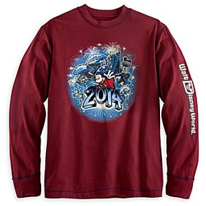 Sorcerer Mickey Mouse and Friends Long Sleeve Tee for Men - Walt Disney World 2014