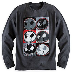 Jack Skellington Long Sleeve Tee for Adults