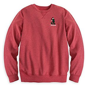 Santa Mickey Mouse Long Sleeve Tee for Adults - Disneyland