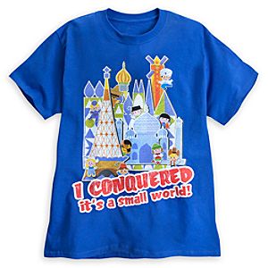 I Conquerered its a small world! Tee for Adults