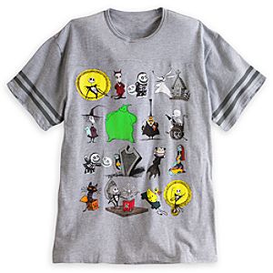 Nightmare Before Christmas Football Tee for Adults