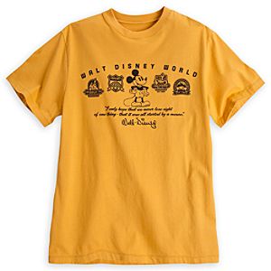 Walt Disney World Four Logos Tee for Adults - Yellow