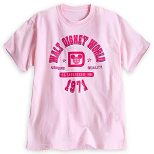 Walt Disney World Athletic Tee for Adults - Pink