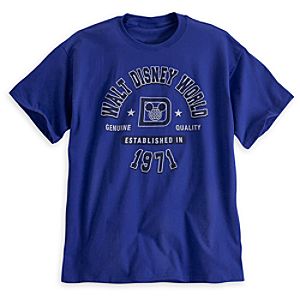 Walt Disney World Athletic Tee for Adults - Blue
