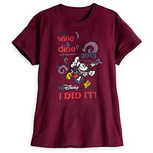 Mickey Mouse I Did It Wine & Dine Tee for Women - RunDisney