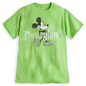 Mickey Mouse Tee for Adults - Disneyland - Lime
