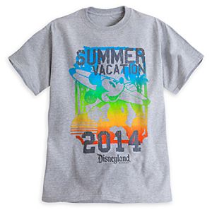Mickey Mouse Summer Vacation 2014 Tee for Adults - Disneyland