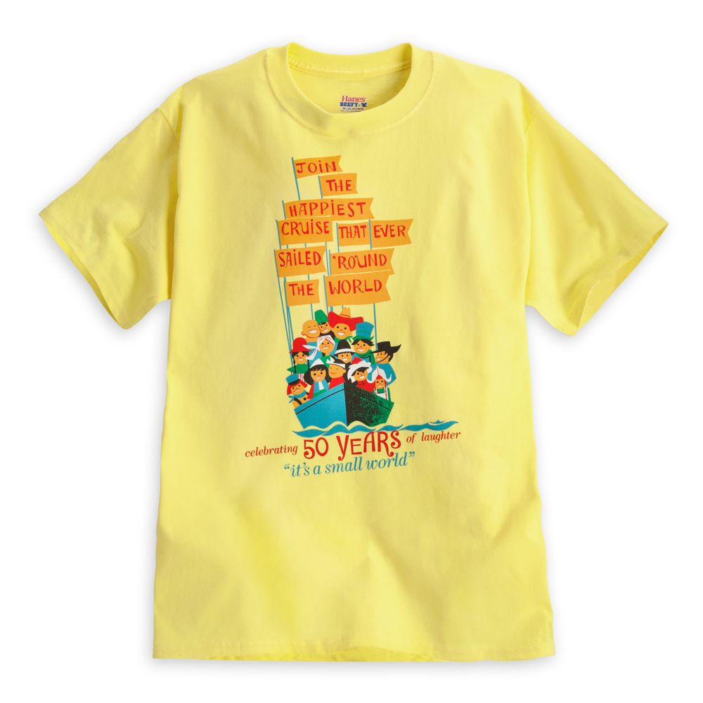 ''it's a small world'' Attraction Poster Tee for Adults - 50th Anniversary - Limited Availability