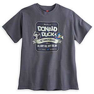 Donald Duck Tee for Adults - 80th Anniversary - Limited Availability