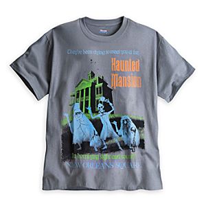 The Haunted Mansion Attraction Poster Tee for Adults - Disneyland - Limited Availability