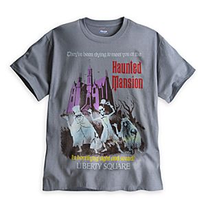 The Haunted Mansion Attraction Poster Tee for Adults - Walt Disney World - Limited Availability