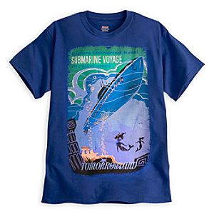 Submarine Voyage Attraction Poster Tee for Adults - Disneyland - Limited Availability