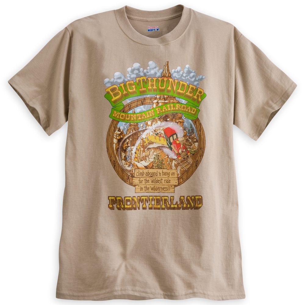 Big Thunder Mountain Railroad Attraction Poster Tee for Adults - Limited Availability