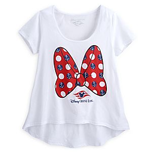 Minnie Mouse Bow Tee for Women - Disney Cruise Line