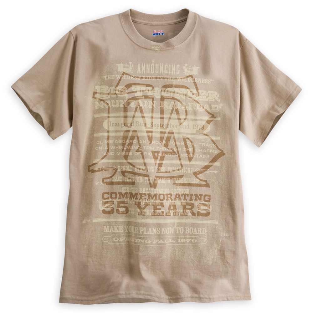 Disneyland's Big Thunder Mountain Railroad 35th Anniversary Tee for Adults - Limited Availability