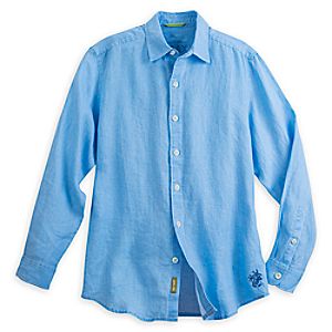Mickey Mouse Long Sleeve Linen Shirt for Men by Tommy Bahama
