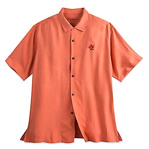Mickey Mouse Woven Shirt for Men by Tommy Bahama - Orange