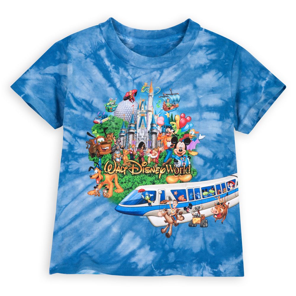 Tie Dye Storybook Walt Disney World Tee for Toddler Boys